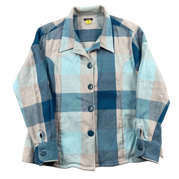 Cabelas Tops - Cabelas Shacket Womens 2XL Plaid Gingham Blue Winter Outdoor Fall